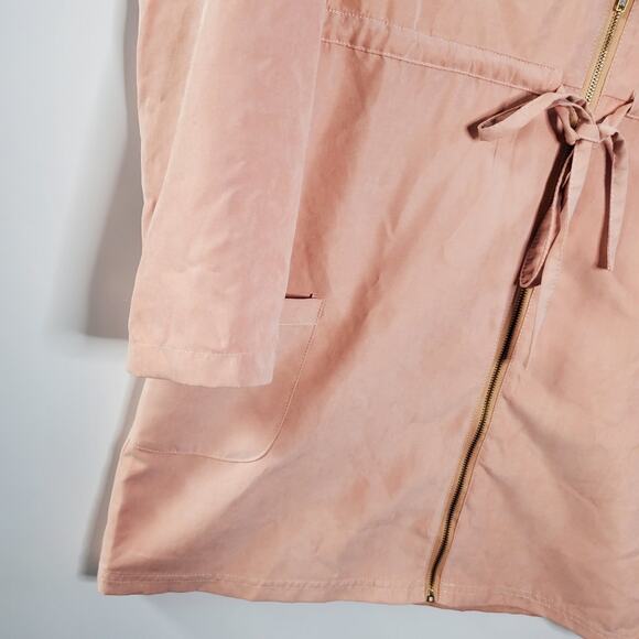 Minkpink dusty rose zip front lightweight shacket/ jacket XS - Picture 8 of 8